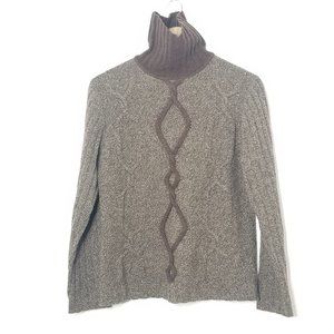 Eric Alexandre | Brown Marl Cable Knit Sweater Top